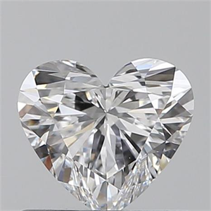 Picture of 0.50 Carats, Heart D Color, VS1 Clarity and Certified by GIA