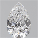 0.70 Carats, Pear D Color, SI1 Clarity and Certified by GIA