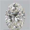 0.50 Carats, Oval J Color, SI1 Clarity and Certified by GIA