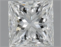 1.01 Carats, Princess I Color, SI1 Clarity and Certified by GIA