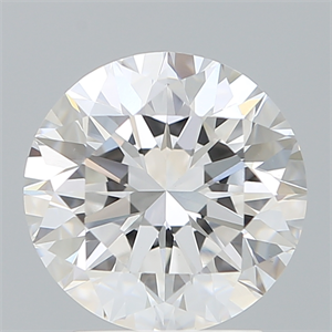 Picture of Lab Created Diamond 2.61 Carats, Round with Excellent Cut, E Color, VS1 Clarity and Certified by IGI