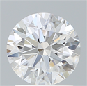 Lab Created Diamond 1.67 Carats, Round with Excellent Cut, E Color, VVS2 Clarity and Certified by IGI