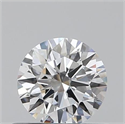 0.42 quilates, Redondo Ideal, Color D, claridad VVS1 y certificado por GIA