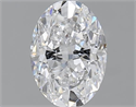 1.00 Carats, Oval D Color, SI2 Clarity and Certified by GIA