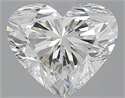 2.52 Carats, Heart I Color, SI1 Clarity and Certified by GIA