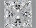 1.50 Carats, Princess E Color, VVS1 Clarity and Certified by GIA