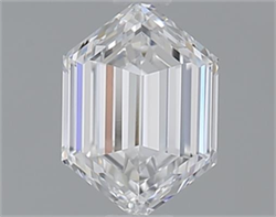 Picture of 0.56 Carats, L HEXAGONAL D Color, IF Clarity and Certified by GIA