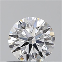 0.47 Carats, Round with Excellent Cut, D Color, VVS2 Clarity and Certified by GIA