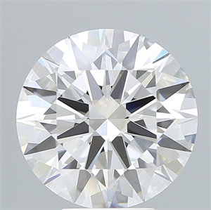 Picture of Lab Created Diamond 5.80 Carats, Round with Ideal Cut, E Color, VVS2 Clarity and Certified by IGI