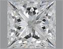 1.50 Carats, Princess G Color, SI1 Clarity and Certified by GIA