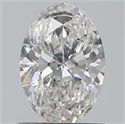 0.70 Carats, Oval G Color, I1 Clarity and Certified by GIA