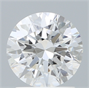 Lab Created Diamond 1.67 Carats, Round with Excellent Cut, D Color, VVS2 Clarity and Certified by IGI