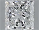 1.70 Carats, Princess F Color, SI2 Clarity and Certified by GIA