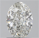 0.80 Carats, Oval H Color, VVS2 Clarity and Certified by GIA