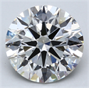 Lab Created Diamond 4.99 Carats, Round with Ideal Cut, F Color, VS1 Clarity and Certified by IGI