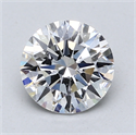 Lab Created Diamond 1.36 Carats, Round with Ideal Cut, E Color, VVS2 Clarity and Certified by IGI