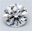 Lab Created Diamond 1.83 Carats, Round with Ideal Cut, E Color, VVS2 Clarity and Certified by IGI
