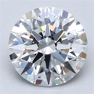 Picture of Lab Created Diamond 2.54 Carats, Round with Ideal Cut, D Color, VS1 Clarity and Certified by IGI