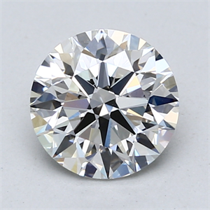 Picture of Lab Created Diamond 1.55 Carats, Round with Ideal Cut, E Color, VS1 Clarity and Certified by IGI