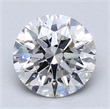 Lab Created Diamond 1.86 Carats, Round with Ideal Cut, E Color, VS1 Clarity and Certified by IGI