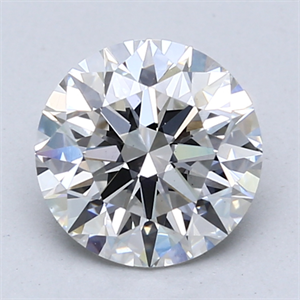Picture of Lab Created Diamond 1.86 Carats, Round with Ideal Cut, E Color, VS1 Clarity and Certified by IGI