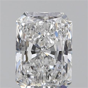 Picture of 0.60 Carats, Radiant E Color, SI1 Clarity and Certified by GIA