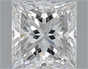 1.50 Carats, Princess G Color, SI1 Clarity and Certified by GIA