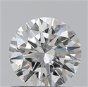 0.70 Carats, Round with Excellent Cut, F Color, I1 Clarity and Certified by GIA