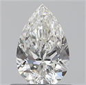 0.50 quilates, De pera , Color H, claridad VVS2 y certificado por GIA