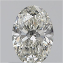 0.50 Carats, Oval J Color, VVS2 Clarity and Certified by GIA