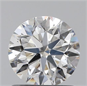 0.90 Carats, Round with Excellent Cut, E Color, SI1 Clarity and Certified by GIA