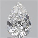 0.90 Carats, Pear E Color, SI1 Clarity and Certified by GIA