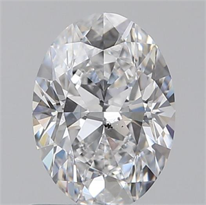 Picture of 0.80 Carats, Oval D Color, SI1 Clarity and Certified by GIA