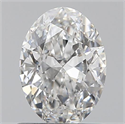 0.71 Carats, Oval F Color, IF Clarity and Certified by GIA