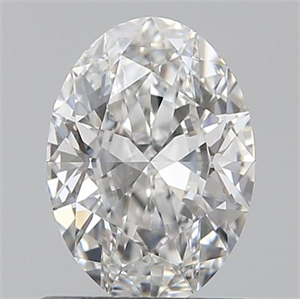 Picture of 0.71 Carats, Oval F Color, IF Clarity and Certified by GIA