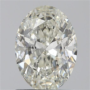 Picture of 0.90 Carats, Oval K Color, SI2 Clarity and Certified by GIA