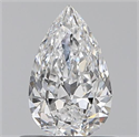 0.50 quilates, De pera , Color D, claridad VS2 y certificado por GIA