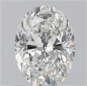 0.70 Carats, Oval G Color, VVS2 Clarity and Certified by GIA