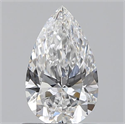 0.70 Carats, Pear D Color, VVS2 Clarity and Certified by GIA