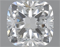 1.50 Carats, Cushion F Color, VS2 Clarity and Certified by GIA