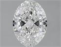 1.70 Carats, Oval F Color, SI2 Clarity and Certified by GIA