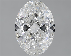Picture of 1.70 Carats, Oval F Color, SI2 Clarity and Certified by GIA