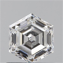 Picture of 0.54 Carats, HEXAGONAL E Color, VVS1 Clarity and Certified by GIA