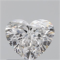 0.50 Carats, Heart F Color, VVS1 Clarity and Certified by GIA