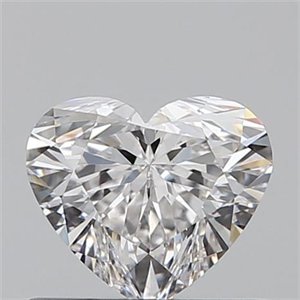 Picture of 0.50 Carats, Heart F Color, VVS1 Clarity and Certified by GIA