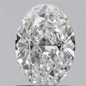 Picture of 0.90 Carats, Oval E Color, SI1 Clarity and Certified by GIA