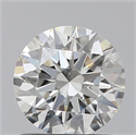0.90 Carats, Round with Excellent Cut, J Color, SI1 Clarity and Certified by GIA