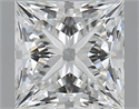1.01 Carats, Princess H Color, SI1 Clarity and Certified by GIA