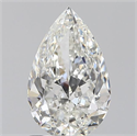 0.90 quilates, De pera , Color H, claridad VVS2 y certificado por GIA