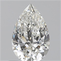 0.50 quilates, De pera , Color H, claridad SI1 y certificado por GIA